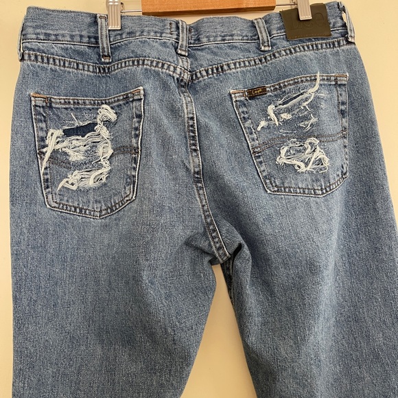 REWORKED COLLECTION | LEE DISTRESSED JEANS - Picture 8 of 9